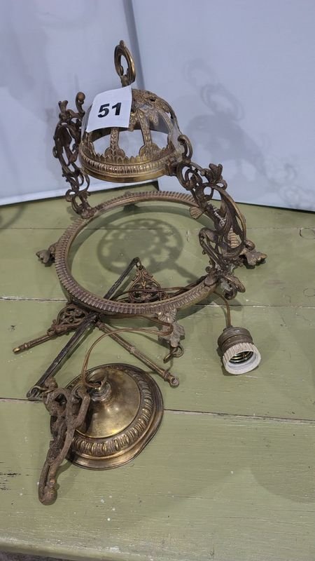 Lámpara en bronce para colgar techo - imagen 2