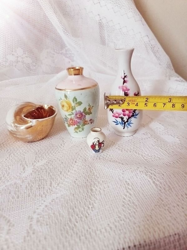 Colección de miniaturas de porcelana antigua, incluyendo un artículo Limoges - imagen 11