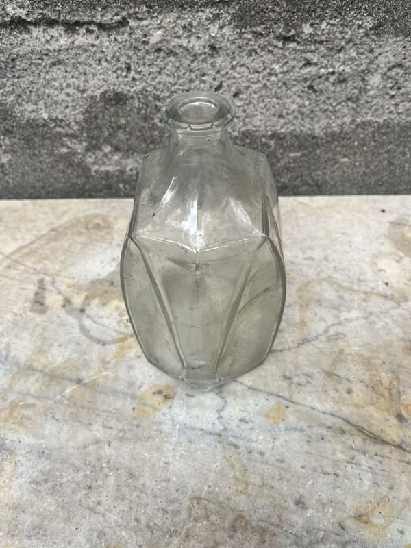 Botella de vidrio Art Deco Ingles - imagen 3