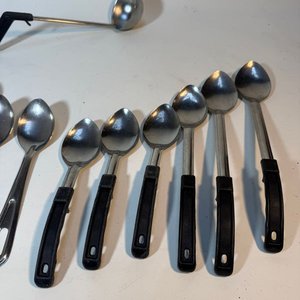 Lote de Cucharas y Cucharones de Acero Inoxidable para Buffet - imagen 2