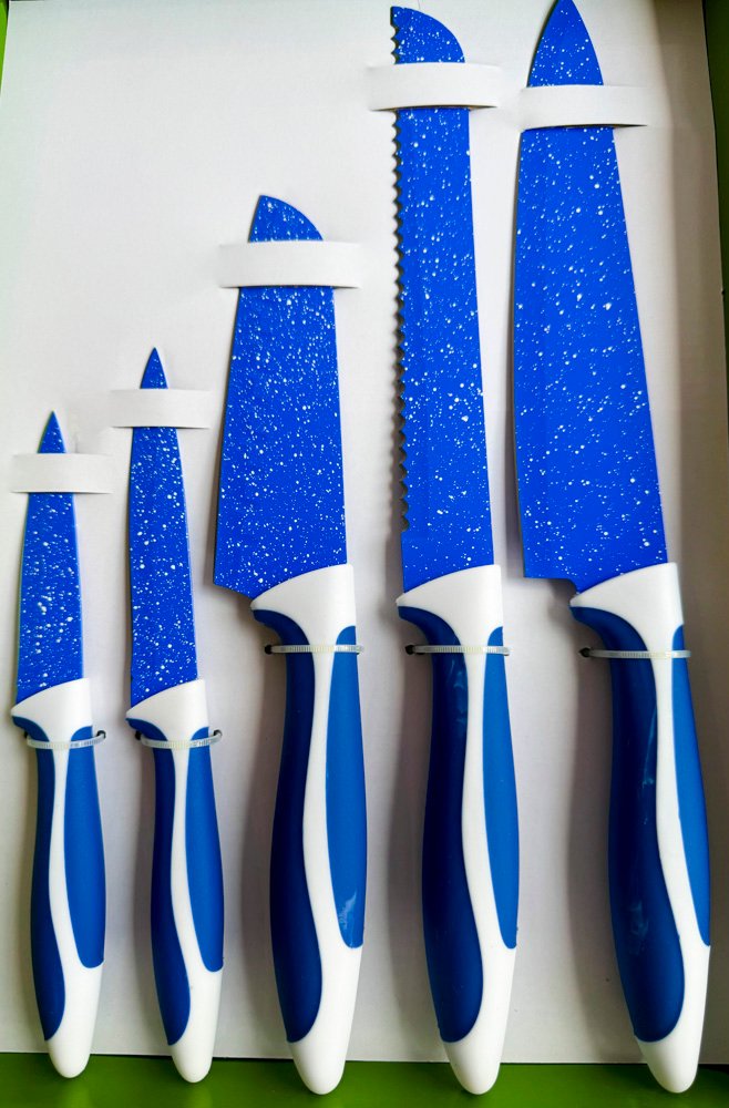 Juego de cuchillos de alta calidad azul - imagen 2
