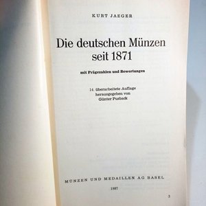 Catálogo de Monedas Alemanas Kurt Jaeger Die Deutschen Münzen seit 1871 - imagen 3