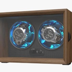 Lote siguiente: Bobinadora de Lujo para 2 Relojes Automáticos con Luz LED Azul