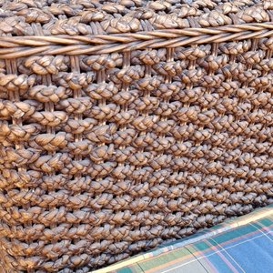 Sillón Tejido en Cardo Trenzado con Almohadón - imagen 4