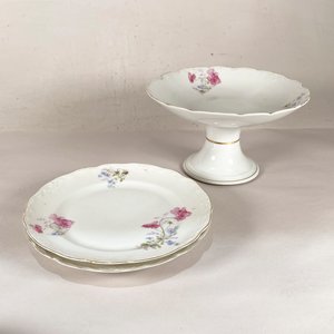 Conjunto de Porcelana KPM Germany: Fuente, Platos y Presentador - imagen 2