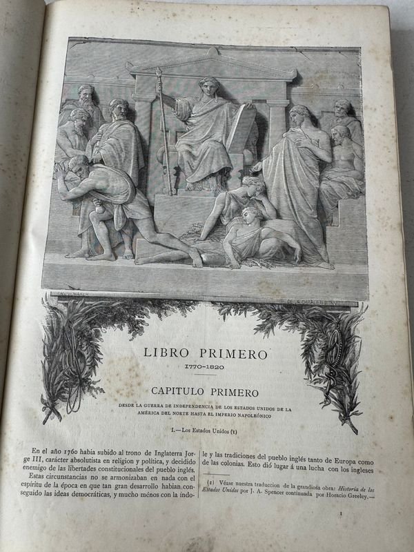 Libro antiguo de historia: NUESTRO SIGLO RESEÑA HISTORICA - imagen 3