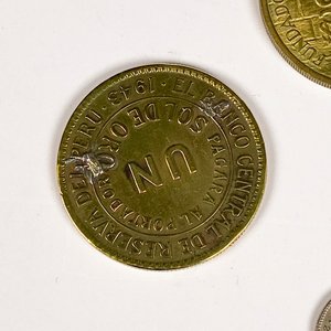 Lote de 4 monedas: Uruguay, Cuba, Perú y Estados Unidos - imagen 4