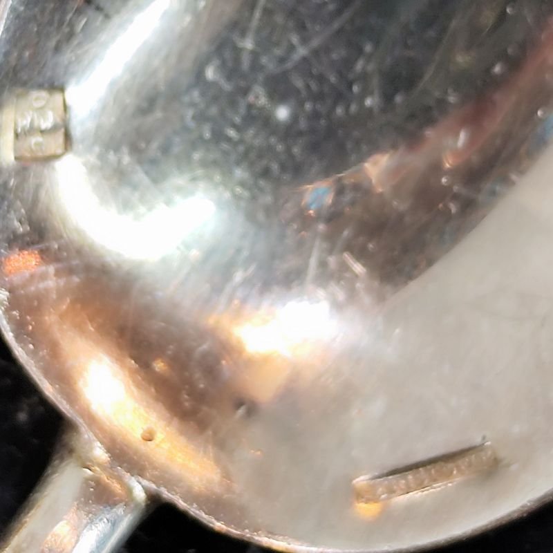 6 cucharitas CHRISTOFLE con baño de plata y piedra semipreciosa - imagen 4