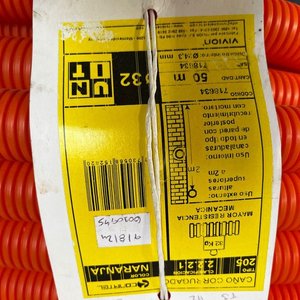 Rollo de Caño Corrugado Naranja 32 mm x 50 mts - imagen 2