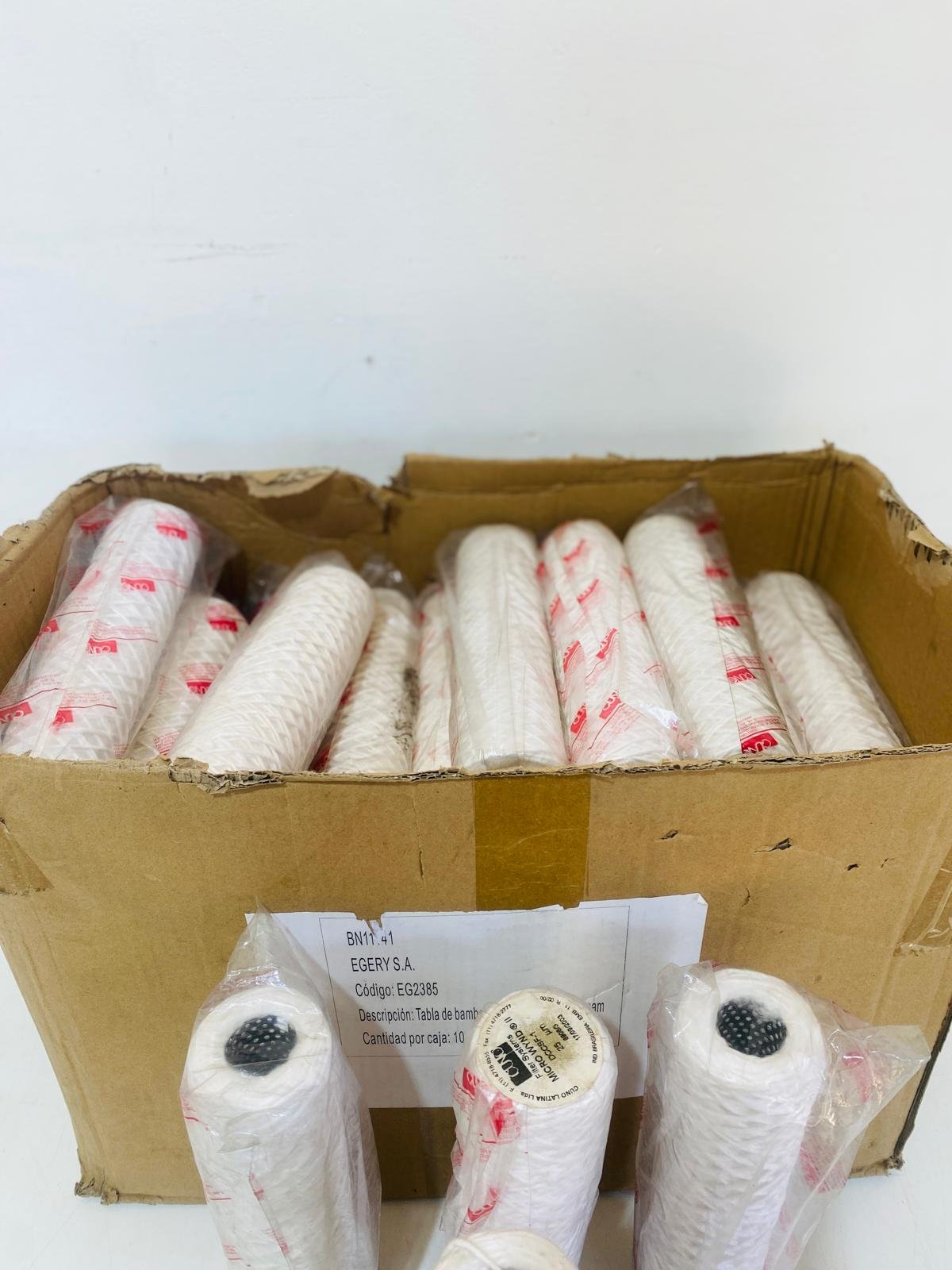 Item lote-x47-cartuchos-para-filtro-de-agua-de-algodon-con-malla-metalica-interior - Image 1