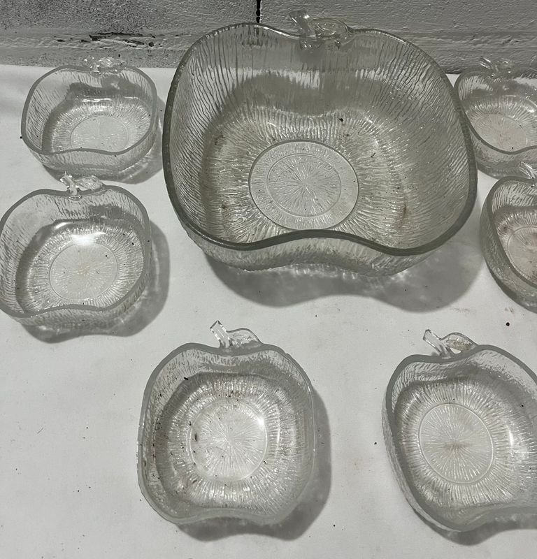Ponchera y compoteras de vidrio transparente - imagen 4