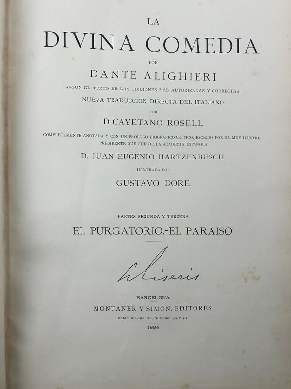 La Divina Comedia de Dante Alighieri, traducción de Cayetano Rosell - imagen 9