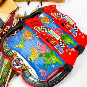 Lote de Banderines de Tela, Pincho, Cuchillo y Juegos Infantiles de Cars - imagen 3