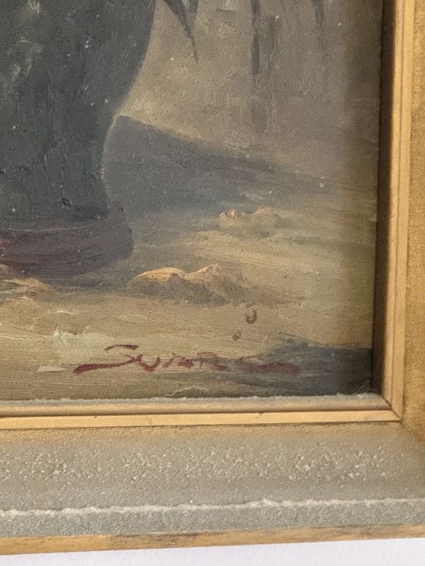 Óleo antiguo firmado por Suvira - imagen 3