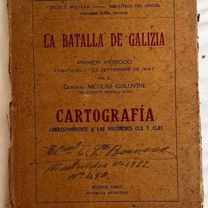 Lote anterior: Carpeta La Batalla de Galicia: Cartografía (1914) - Colección General Berisso