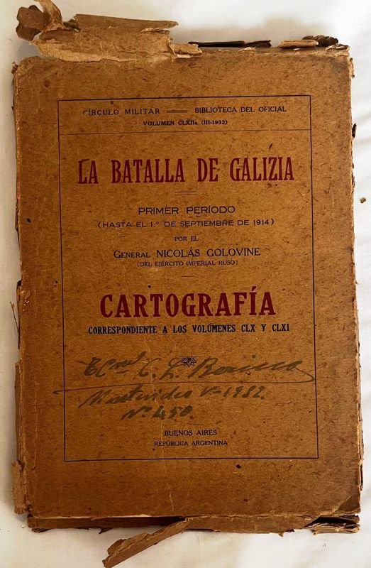 Carpeta La Batalla de Galicia: Cartografía (1914) - Colección General Berisso