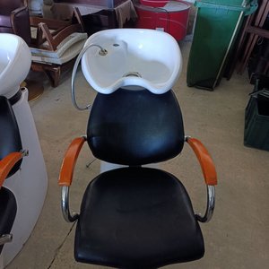 Sillón de Peluquería Integral con Lavatorio en Loza Blanca - imagen 4