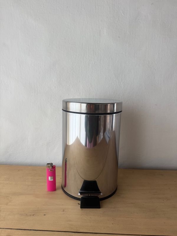 Papelera Metálica de Acero Inoxidable con Pedal y Recipiente Extraíble