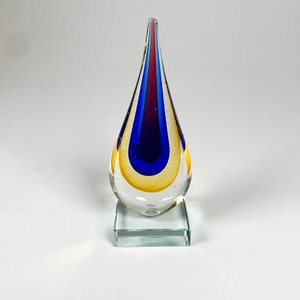Adorno Gota de Cristal Murano Multicolor, 18 cm de Altura - imagen 2