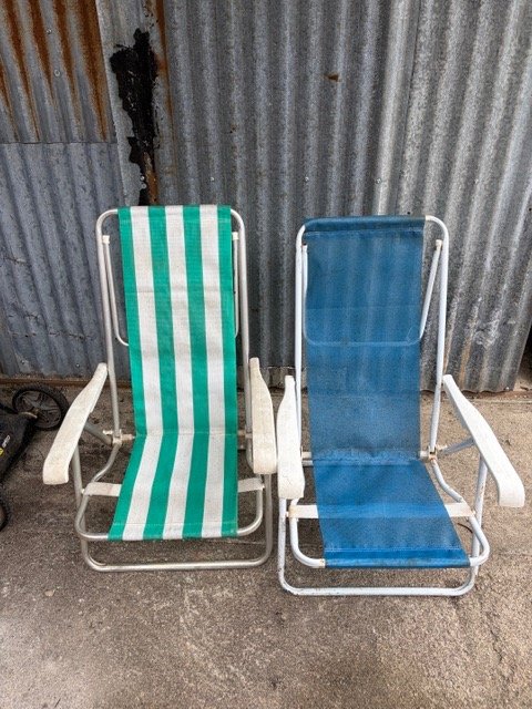 2 Sillas de Playa Bajas Plegables