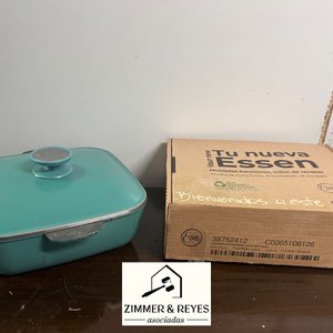 Olla cuadrada Essen de 24 cm color turquesa - imagen 3