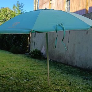 Sombrilla de Jardín Portones Celeste con Funda y Medidor - imagen 2