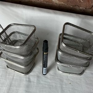 Set de 6 Canastos Metálicos para Freír o Presentación - imagen 3