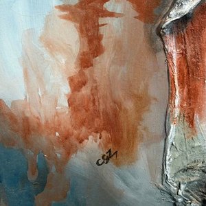Obra de Carmen García Zorrilla de San Martín: "Despedida", Técnica Mixta - imagen 5