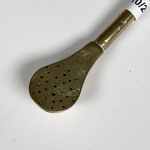 Bombilla de plata y oro labrada - imagen 4