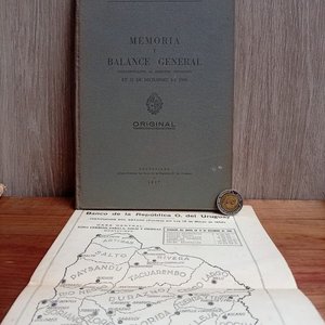 Memoria y Balance General Banco República Uruguay 1936 - Documentos Originales y Facsímil - imagen 2