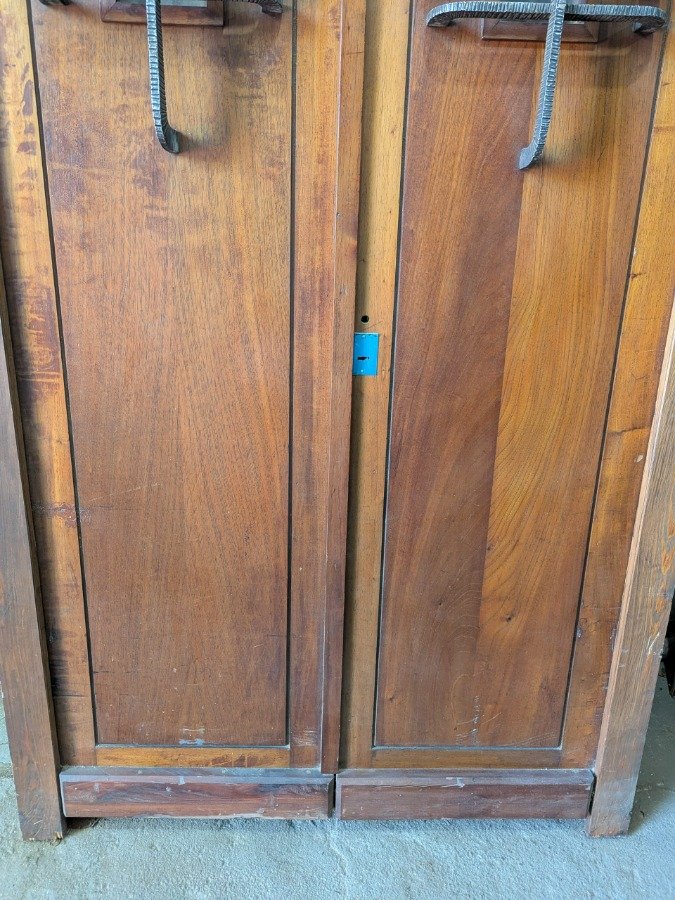 Puerta doble exterior en cedro con marco de pinotea - imagen 4