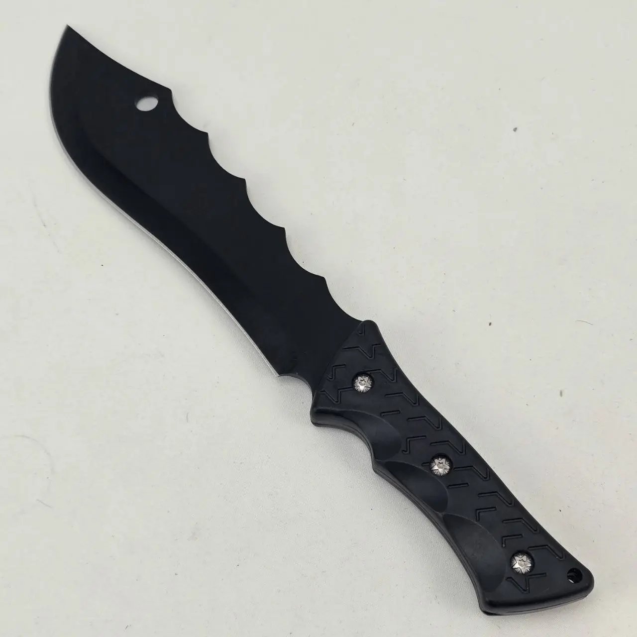 Cuchillo Bowie Negro con Funda