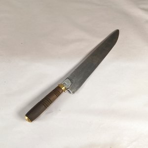 Lote anterior: Cuchilla Antigua con Cabo de Madera y Bronce, Hoja de 30 cm
