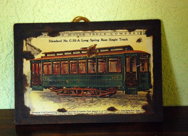 Cuadro de un tranvía antiguo - imagen 1