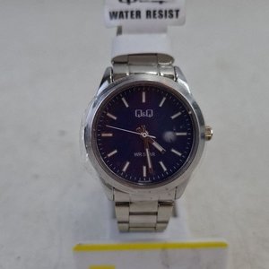 Reloj de Pulsera Q&Q Tono Plateado Esfera Azul WR 5 Bar - imagen 2