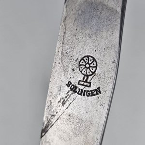Cuchillo y Tenedor de Mesa Alemanes Solingen con Mango de Madera - imagen 3