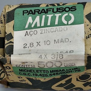 Caja de 500 Tornillos Mitto 2,8 mm x 10 mm (4x3/8) Zincados - imagen 3
