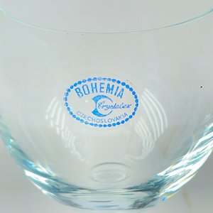 Doce Copas de Vino "Carmen" Bohemia Crystalex Checoslovaquia - imagen 3