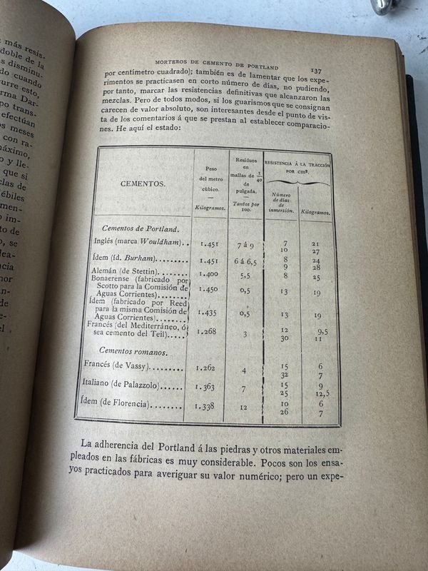 Libro de materiales de construcción por D Manuel Pardo - Madrid 1891 - imagen 4