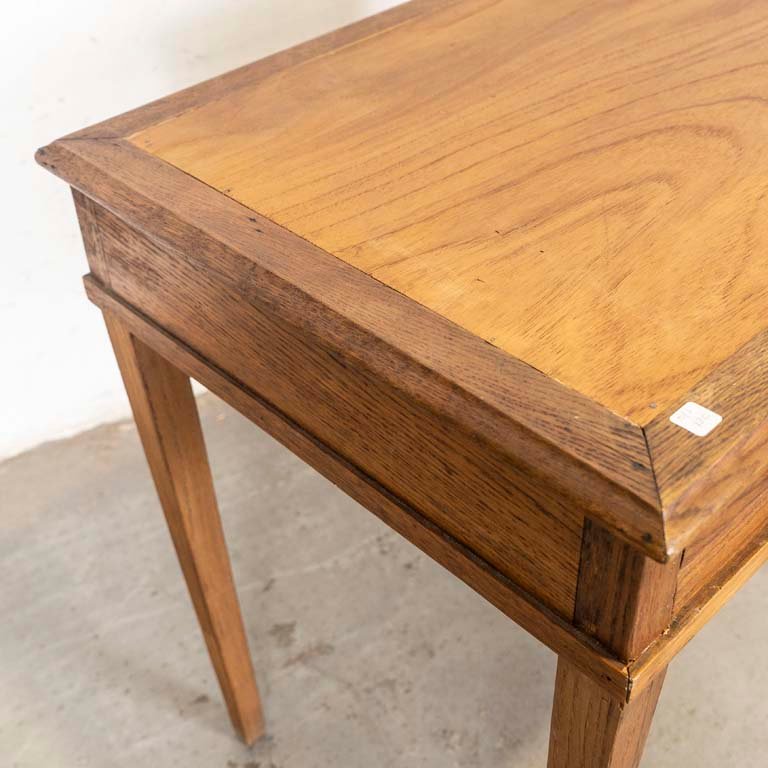 Mesa escritorio en roble con cajón - imagen 3