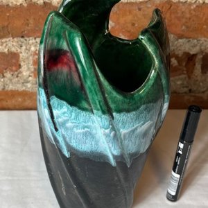 Jarrón de Cerámica Moderno con Degradado Verde y Azul - imagen 5