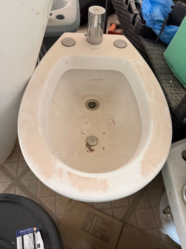 Bidet de Cerámica Blanco con Grifería Monomando