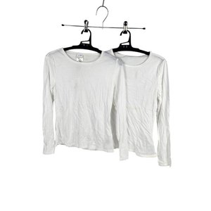 Remeras Manga Larga Blancas Niña Talle 10-11 Años - imagen 1