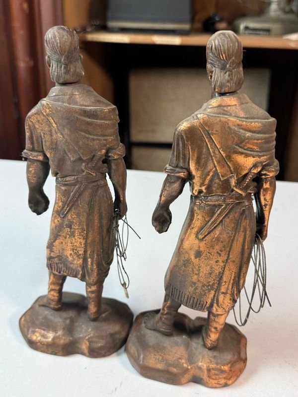 Figuras de gauchos en cobre, excelente condición - imagen 6