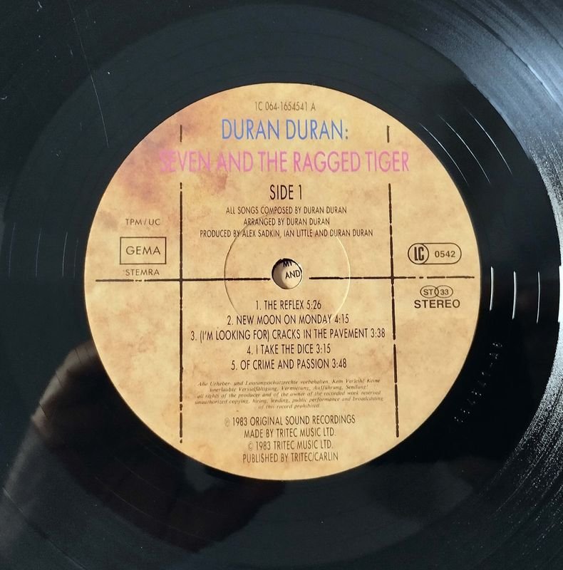 Duran Duran: Álbum 'Seven And The Ragged Tiger' Importado - imagen 5