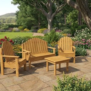 Juego de Muebles de Jardín: Sillones y Mesa Ratona de Madera - imagen 2