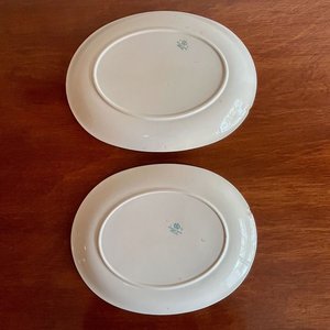 Juego de 2 Fuentes Ovaladas de Loza Inglesa Johnson Bros Antiguas - imagen 4