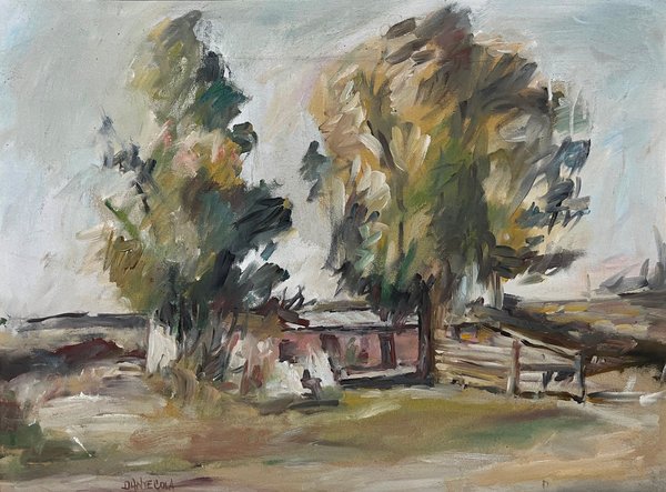 Pintura de Dante Cola "Casco de estancia" - imagen 1