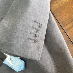 Traje Gris Nuevo Talle 54 Hecho en Uruguay - imagen 3