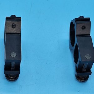 Par de Anillas/Montajes Negros para Mira de Arma, Nuevas - imagen 3